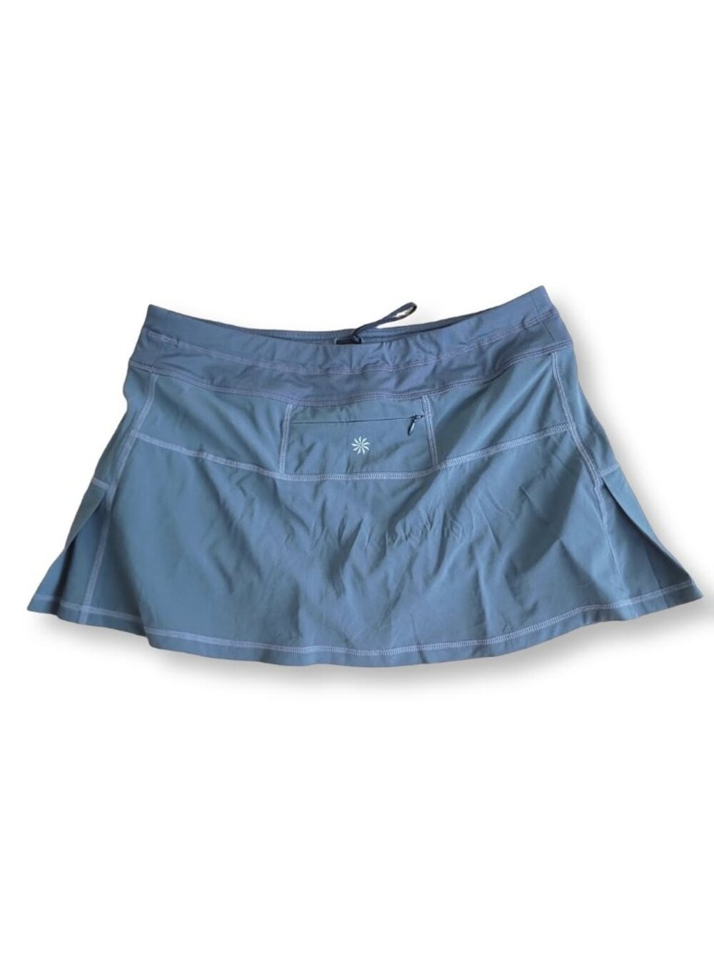 ATHLETA Grey Athleisure Tennis Skirt M With Mesh Shorts